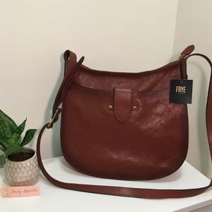 Frye Olivia Large Crossbody Cognac Purse